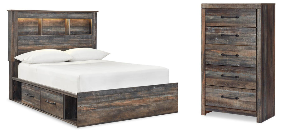 Drystan Bookcase Storage Bed and Chest