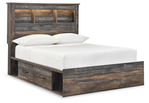 Drystan Bookcase Bed with 2 Nightstands