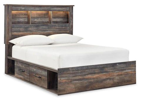Drystan Bookcase Storage Bed and Dresser