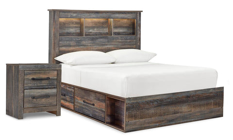 Drystan Bookcase Bed with 2 Nightstands