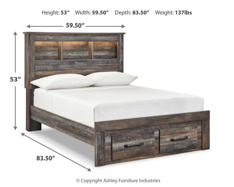Drystan Bookcase Storage Bed and Chest