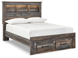 Drystan Bookcase Storage Bed and Nightstand