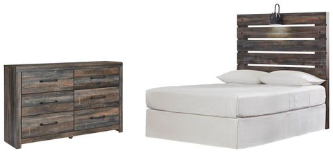Drystan Panel Headboard with Dresser