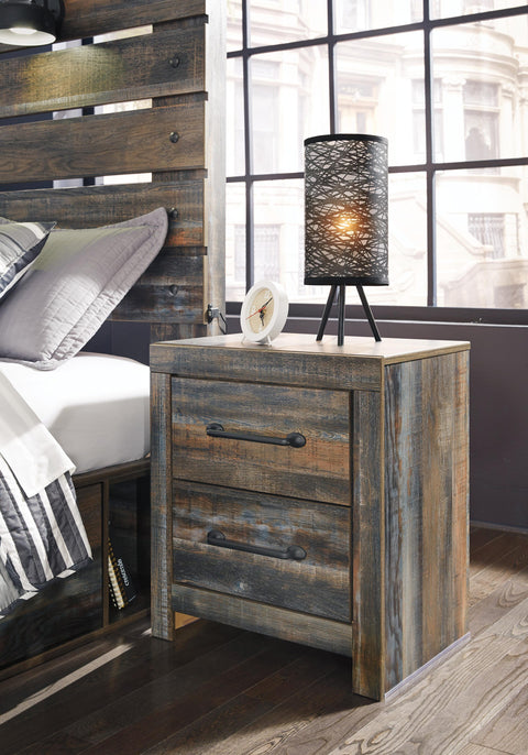 Drystan Bookcase Bed, Dresser, Mirror and 2 Nightstands