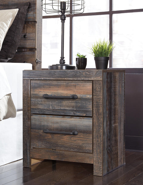 Drystan Bookcase Bed with 2 Storage Drawers, Dresser, Mirror, Chest and Nightstand