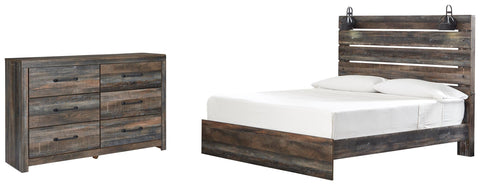 Drystan Panel Bed with Dresser