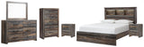 Drystan Bookcase Bed, Dresser, Mirror, Chest and 2 Nightstands