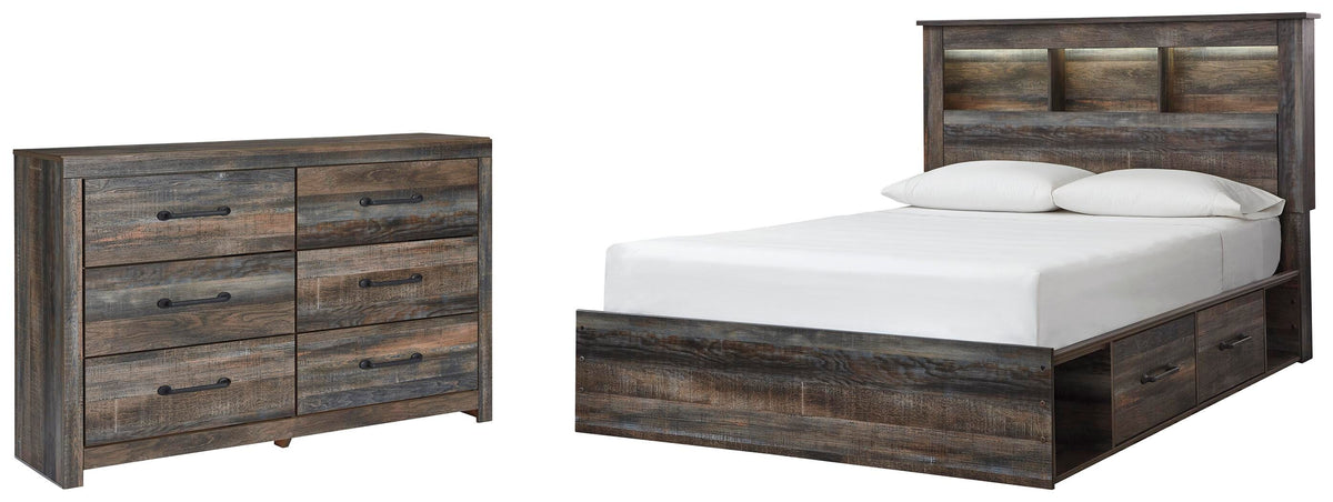 Drystan Bookcase Bed with 2 Storage Drawers and Dresser