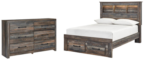 Drystan Bookcase Bed with 2 Storage Drawers with Dresser