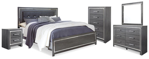 Lodanna Panel Bed, Dresser, Mirror, Chest and Nightstand