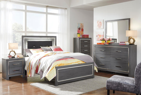 Lodanna Panel Bed, Dresser, Mirror, Chest and 2 Nightstands