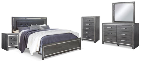 Lodanna Panel Bed, Dresser, Mirror, Chest and 2 Nightstands
