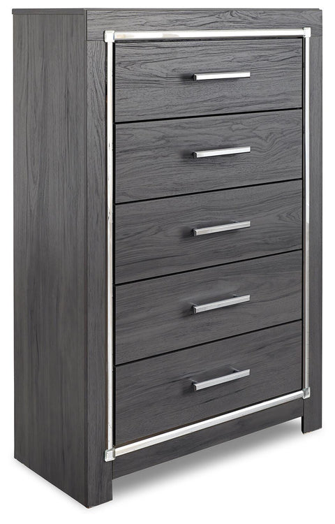 Lodanna Panel Storage Bed, Chest and 2 Nightstands