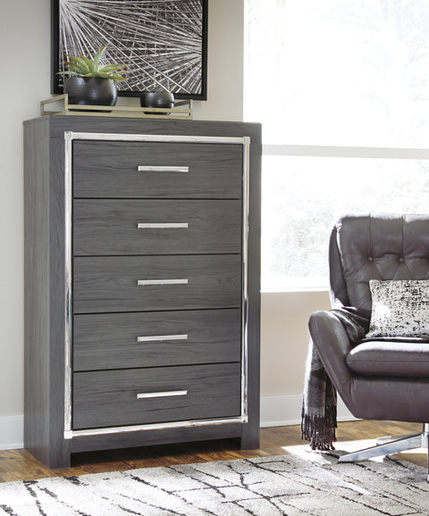 Lodanna Storage Bed, Chest and 2 Nightstands