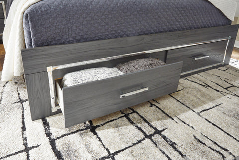 Lodanna Upholstered Storage Bed, Dresser, Mirror, Chest and 2 Nightstands