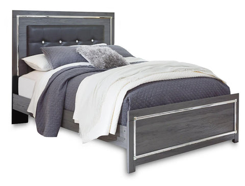 Lodanna Upholstered Panel Bed, Dresser and Mirror