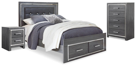 Lodanna Storage Bed, Chest and Nightstand