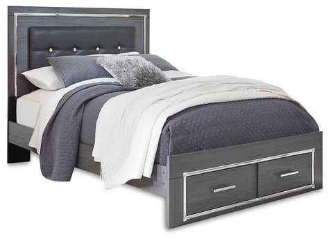 Lodanna Upholstered Panel Storage Bed, Dresser, Mirror, and Nightstand