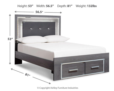Lodanna Storage Bed, Chest and Nightstand