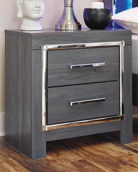 Lodanna Upholstered Panel Bed, Dresser and Nightstand