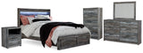 Baystorm Panel Storage Bed, Dresser, Mirror, Chest and Nightstand