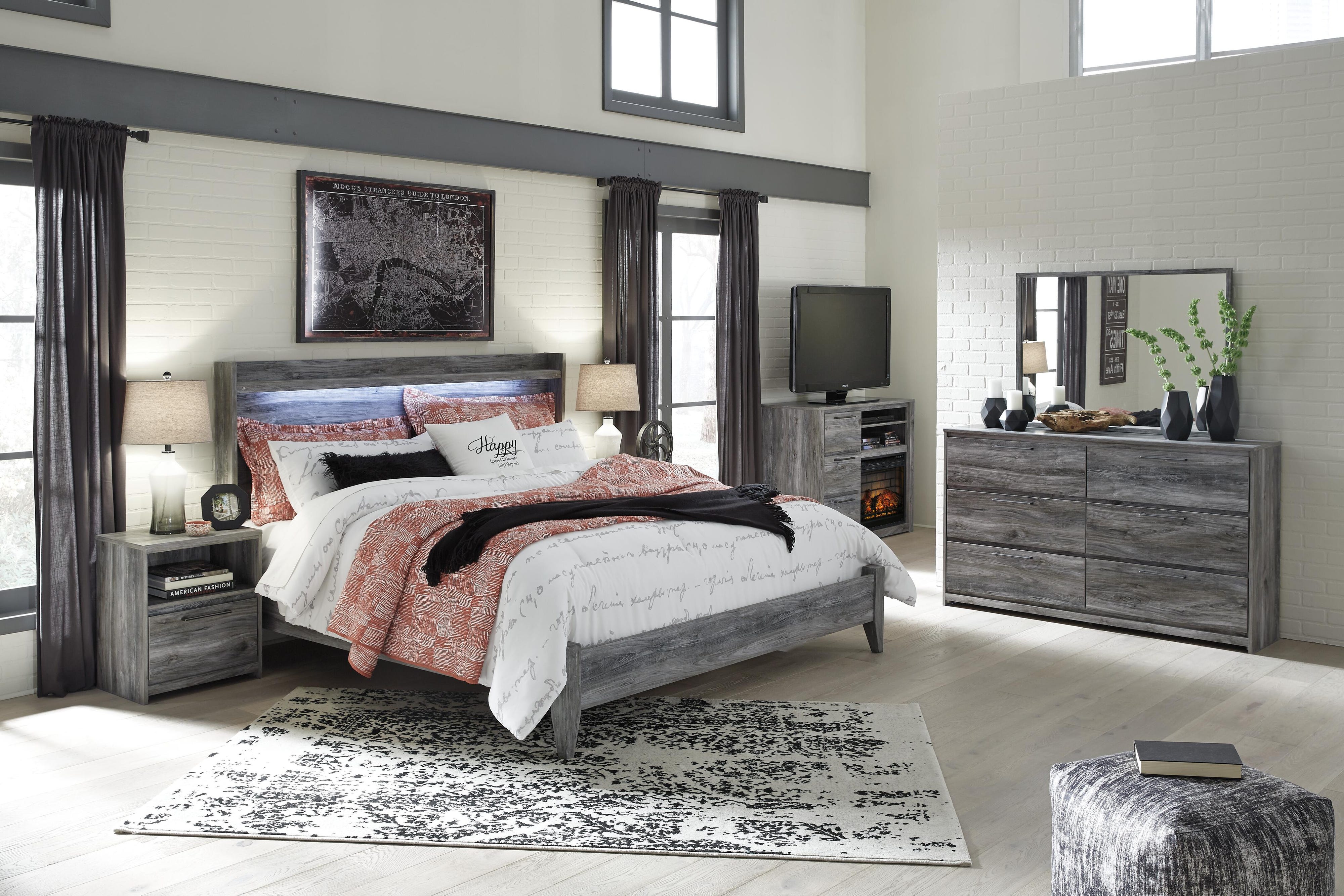 Baystorm Panel Bed and Dresser