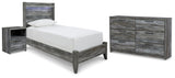 Baystorm Panel Bed, Dresser and Nightstand