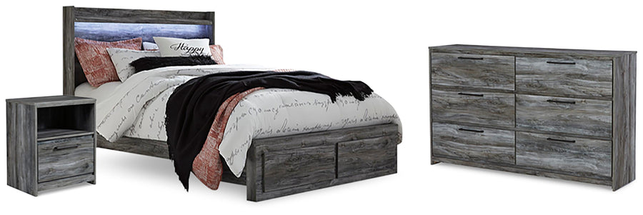 Seagrant Panel Storage Bed, Dresser and Nightstand