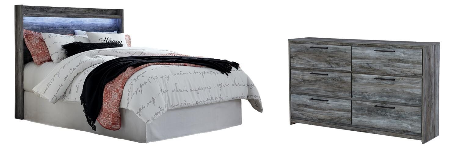Baystorm Panel Headboard with Dresser