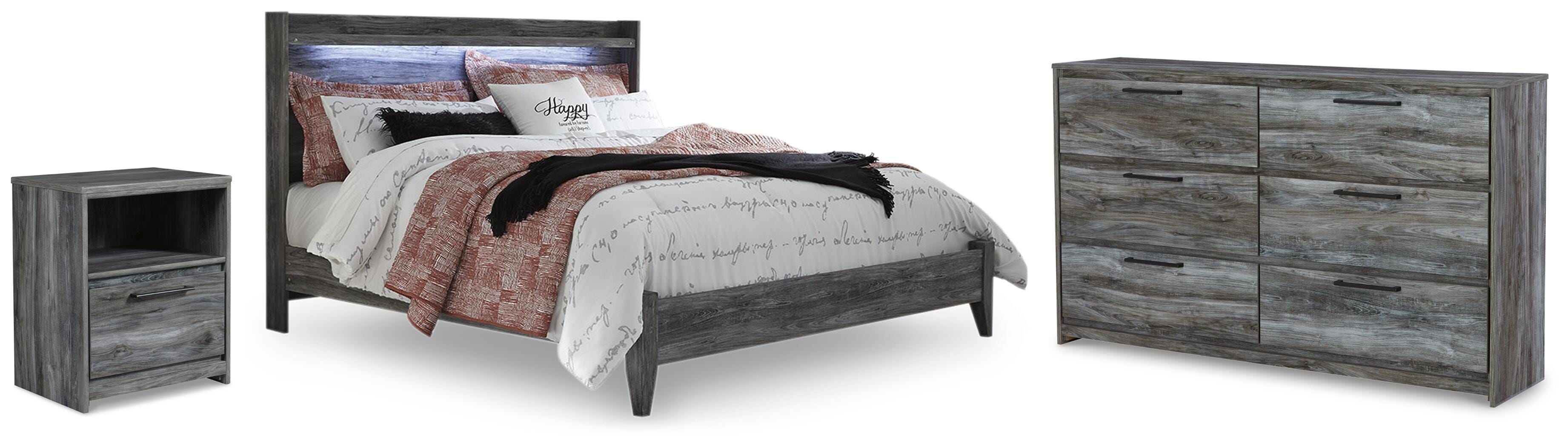 Baystorm Panel Bed, Dresser and Nightstand