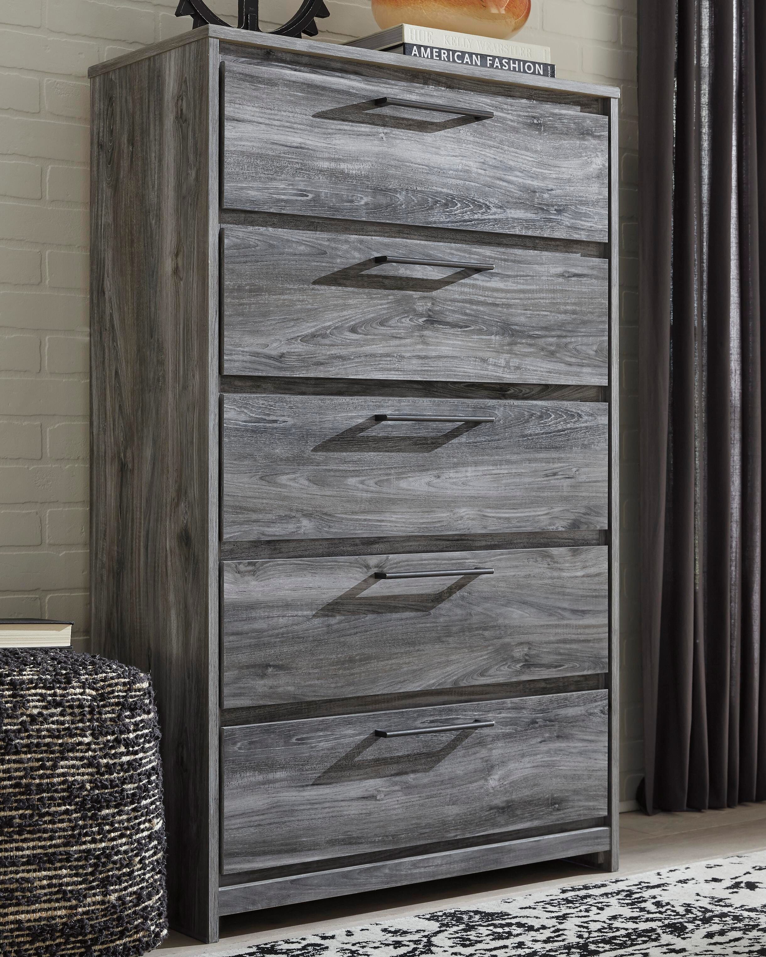 Baystorm Panel Bed, Dresser, Mirror, Chest and Nightstand