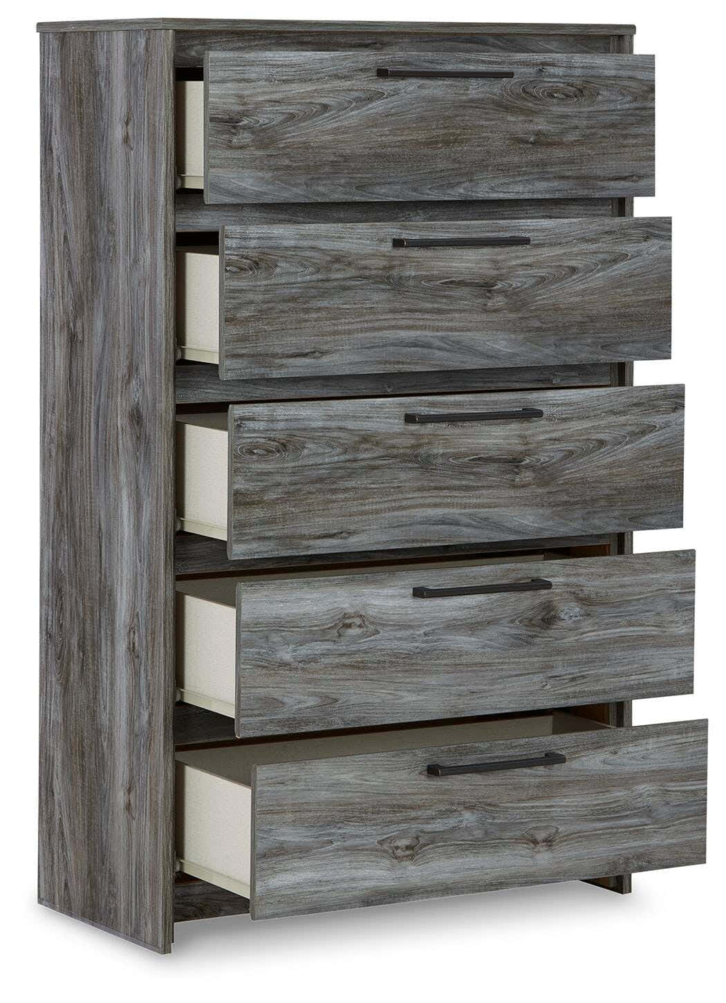 Seagrant Panel Bed with 2 Storage Drawers and Chest