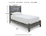 Seagrant Panel Bed and 2 Nightstands