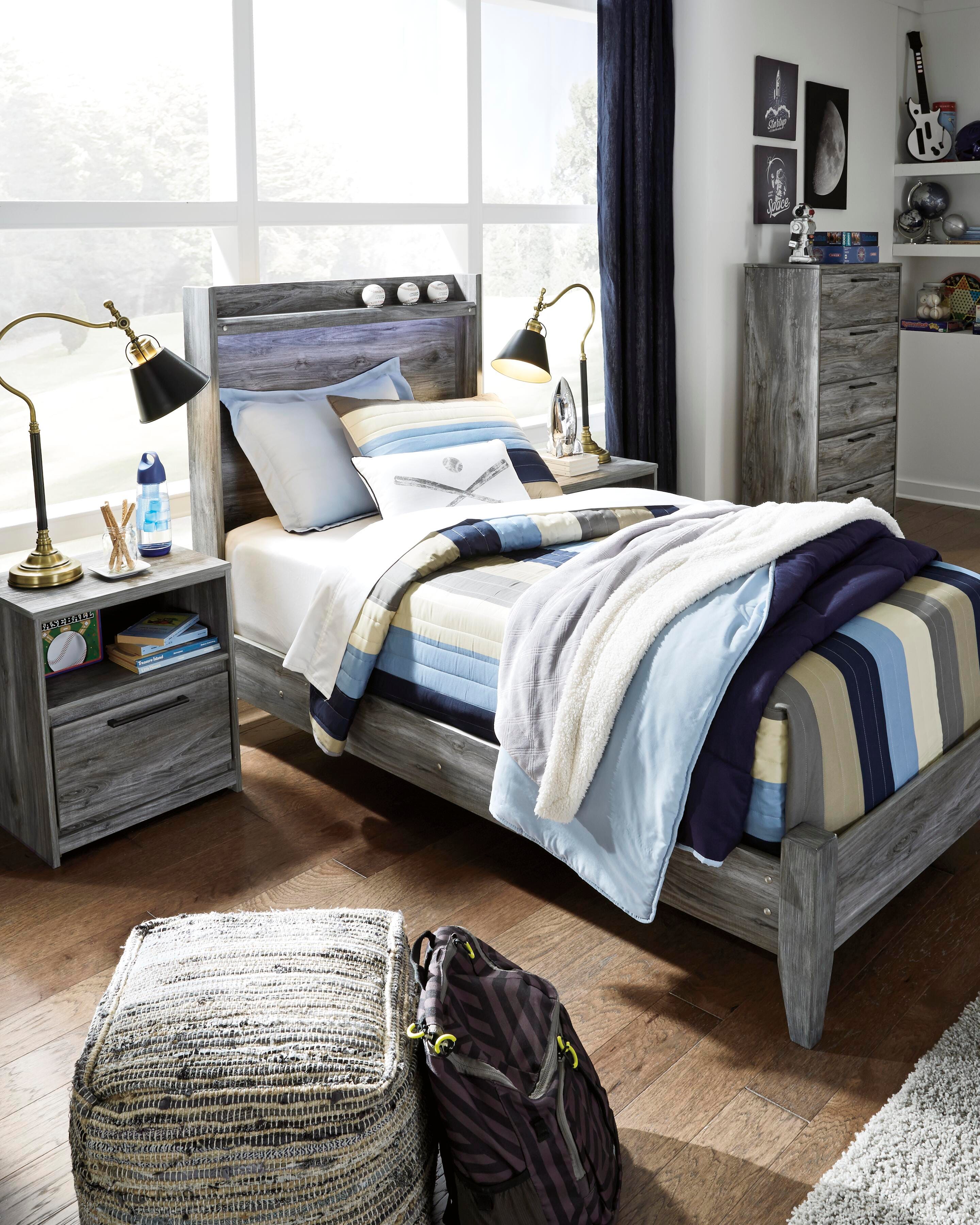 Seagrant Panel Bed and Dresser