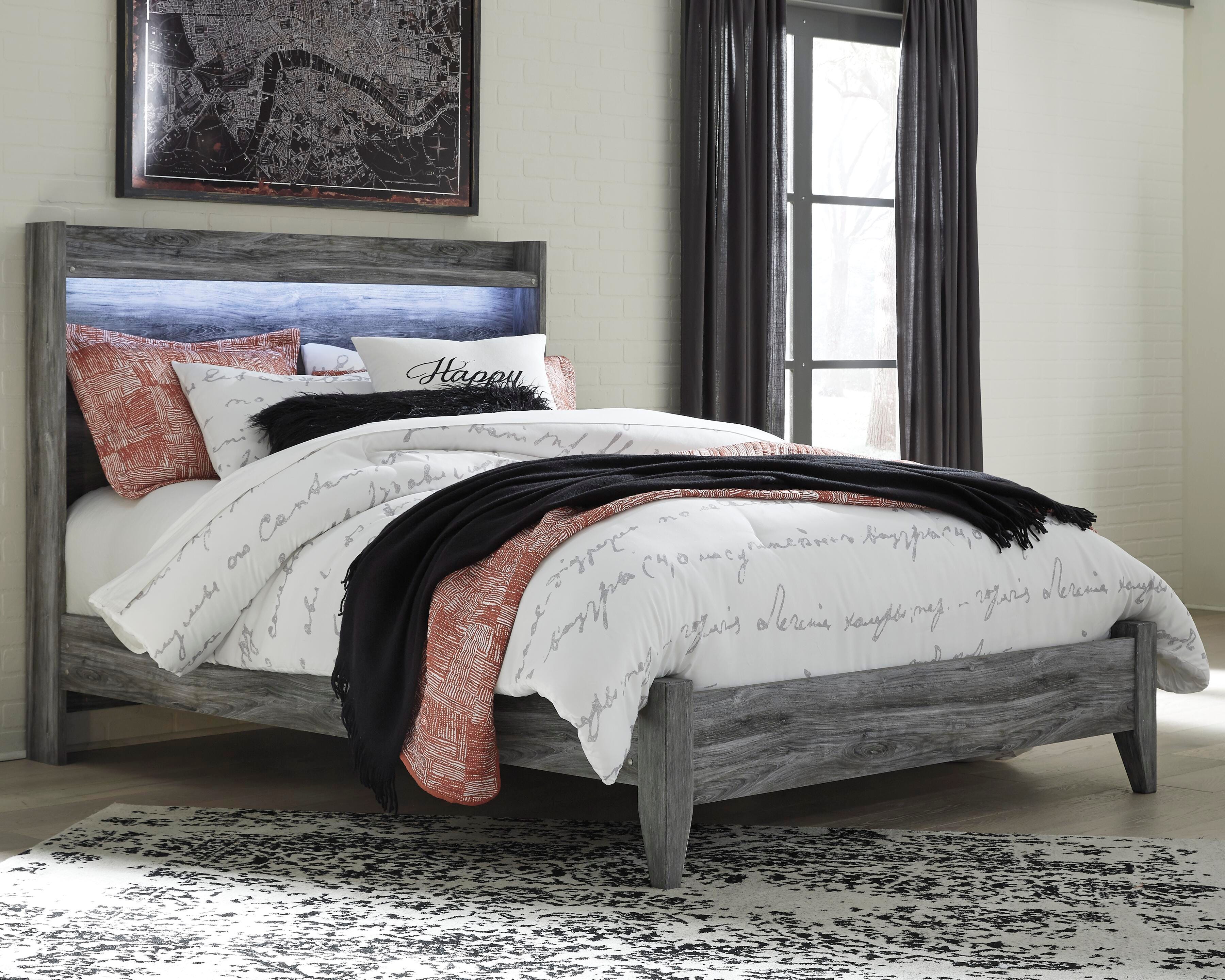 Baystorm Panel Bed, Dresser, Mirror and Nightstand