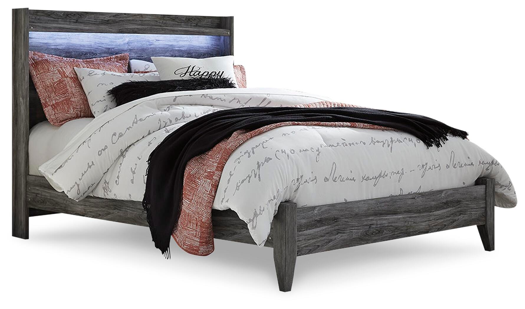 Seagrant Panel Bed with Dresser and Nightstand
