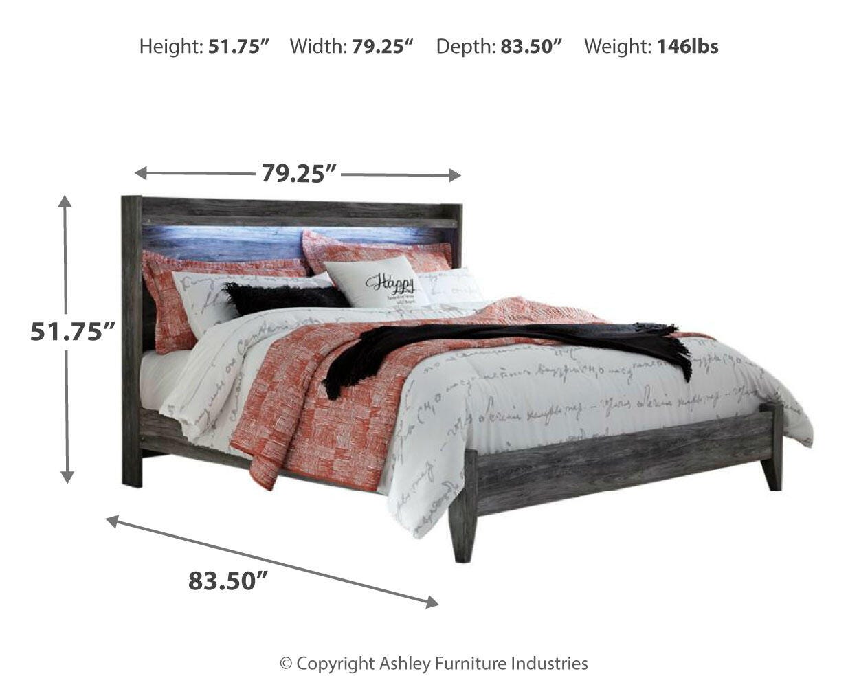 Seagrant Panel Bed, Dresser, Mirror, Chest and 2 Nightstands