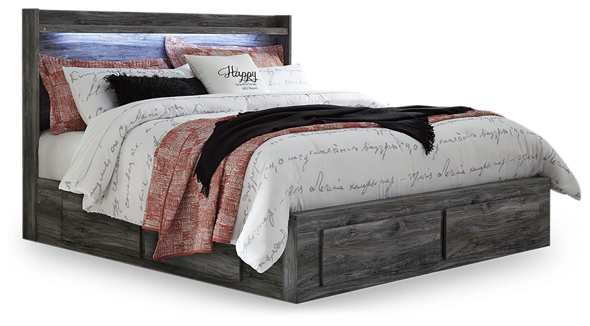Baystorm Storage Bed, Dresser, Mirror, Chest and 2 Nightstands