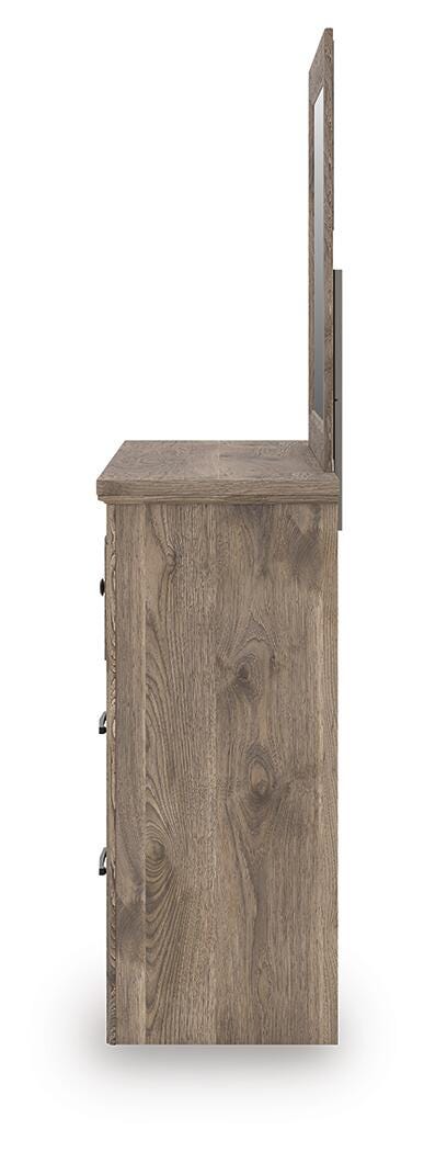 Rusticott Panel Bed, Dresser and Mirror