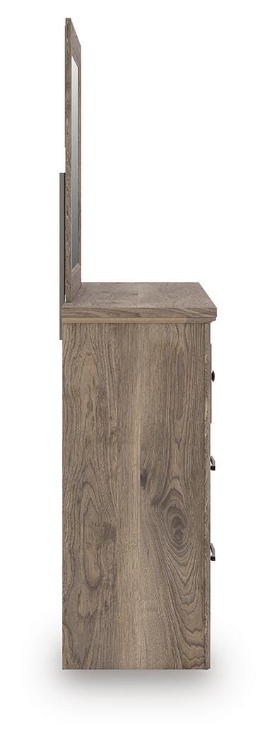Rusticott Panel Bed, Dresser and Mirror
