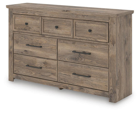 Rusticott Poster Bed with Dresser and Chest