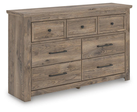 Rusticott Poster Bed with Dresser and Chest