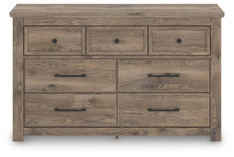 Rusticott Poster Bed with Dresser and Chest
