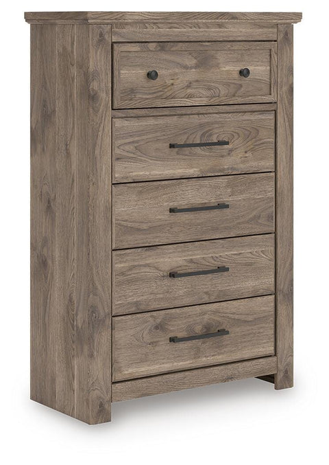 Rusticott Poster Bed with Dresser and Chest