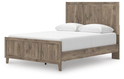Rusticott Panel Bed, Dresser and Mirror