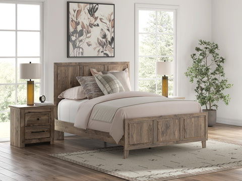 Rusticott Panel Bed, Dresser and Mirror