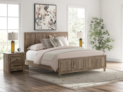 Rusticott Panel Bed, Dresser and Mirror
