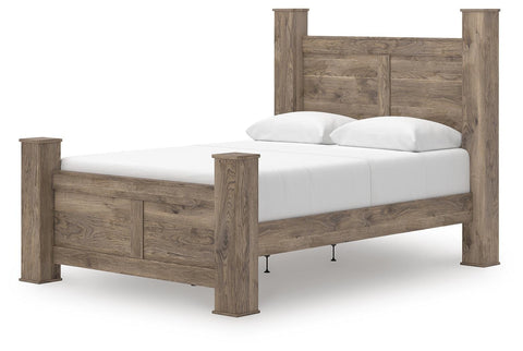 Rusticott Poster Bed with Dresser and Chest