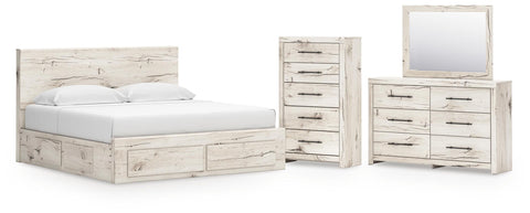 Whitaker Panel Storage Bed, Dresser, Mirror and Chest