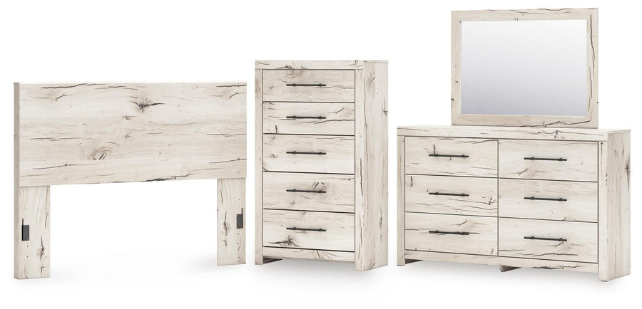 Whitaker Panel Headboard, Dresser, Mirror and Chest